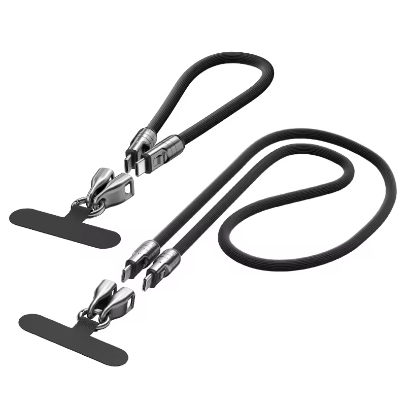 2 in 1 Lanyard Long Charging Cable