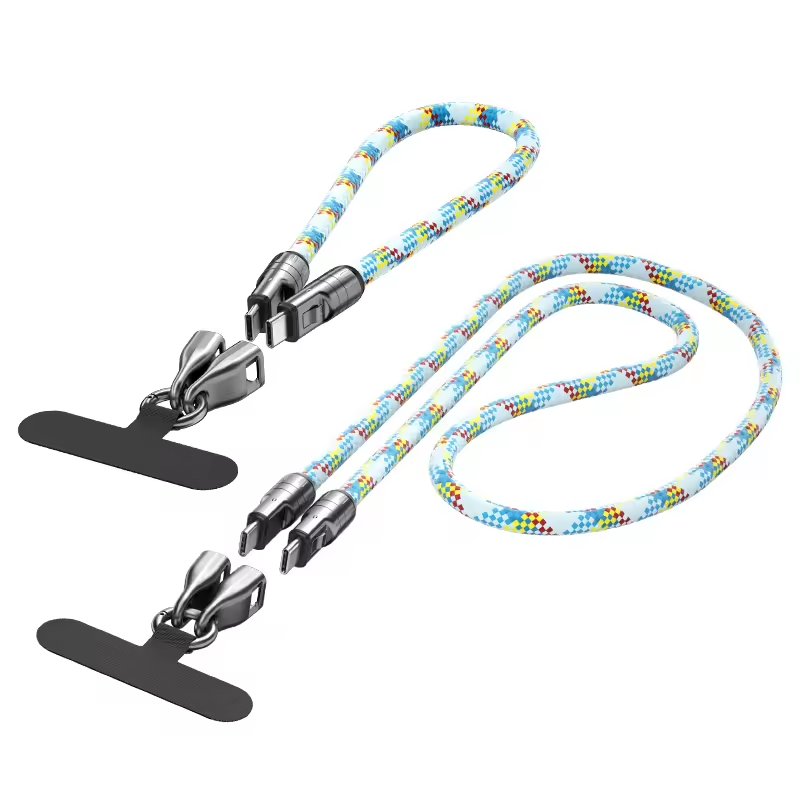 2 in 1 Lanyard Long Charging Cable