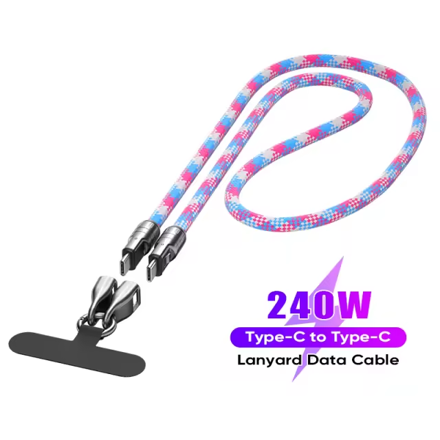 2 in 1 Lanyard Long Charging Cable